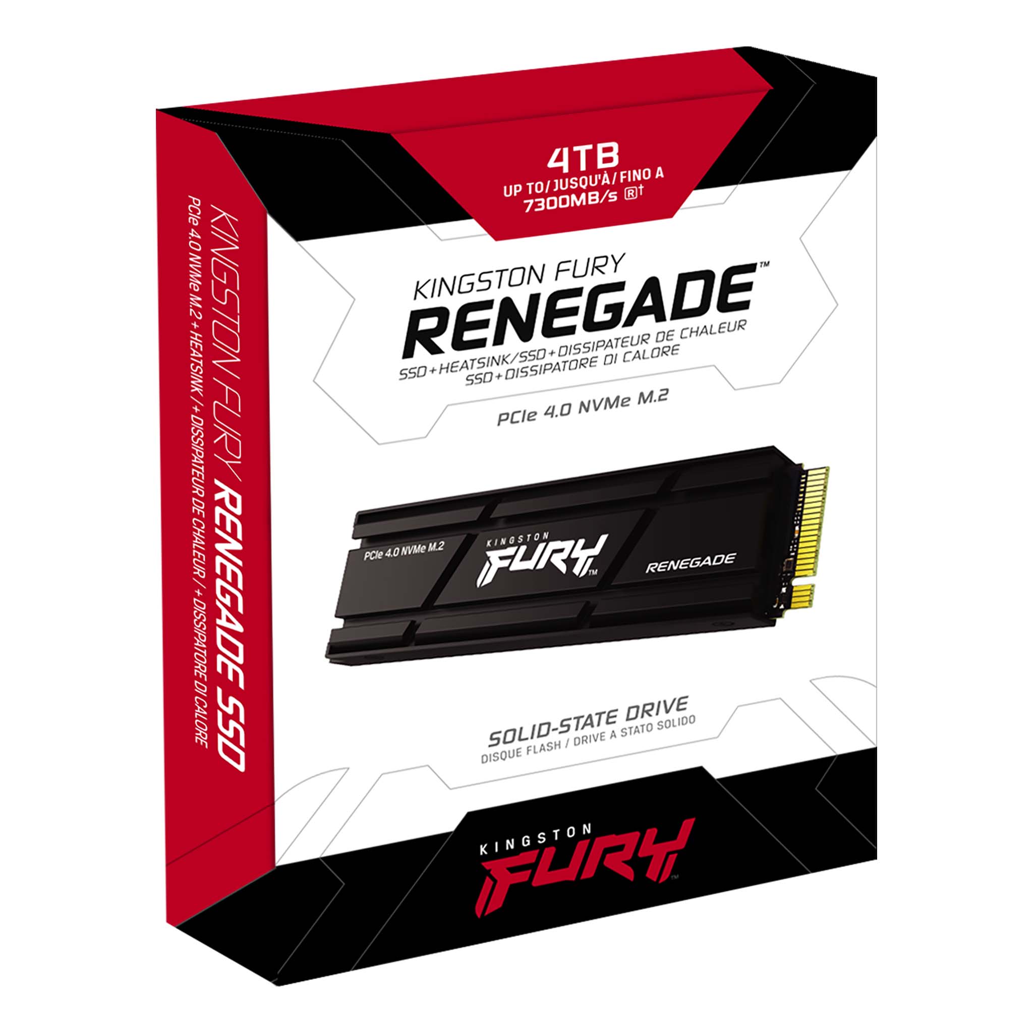 SSD Kingston Fury Renegade 4TB M.2 NVMe PCIe 4.0 7300MB/s