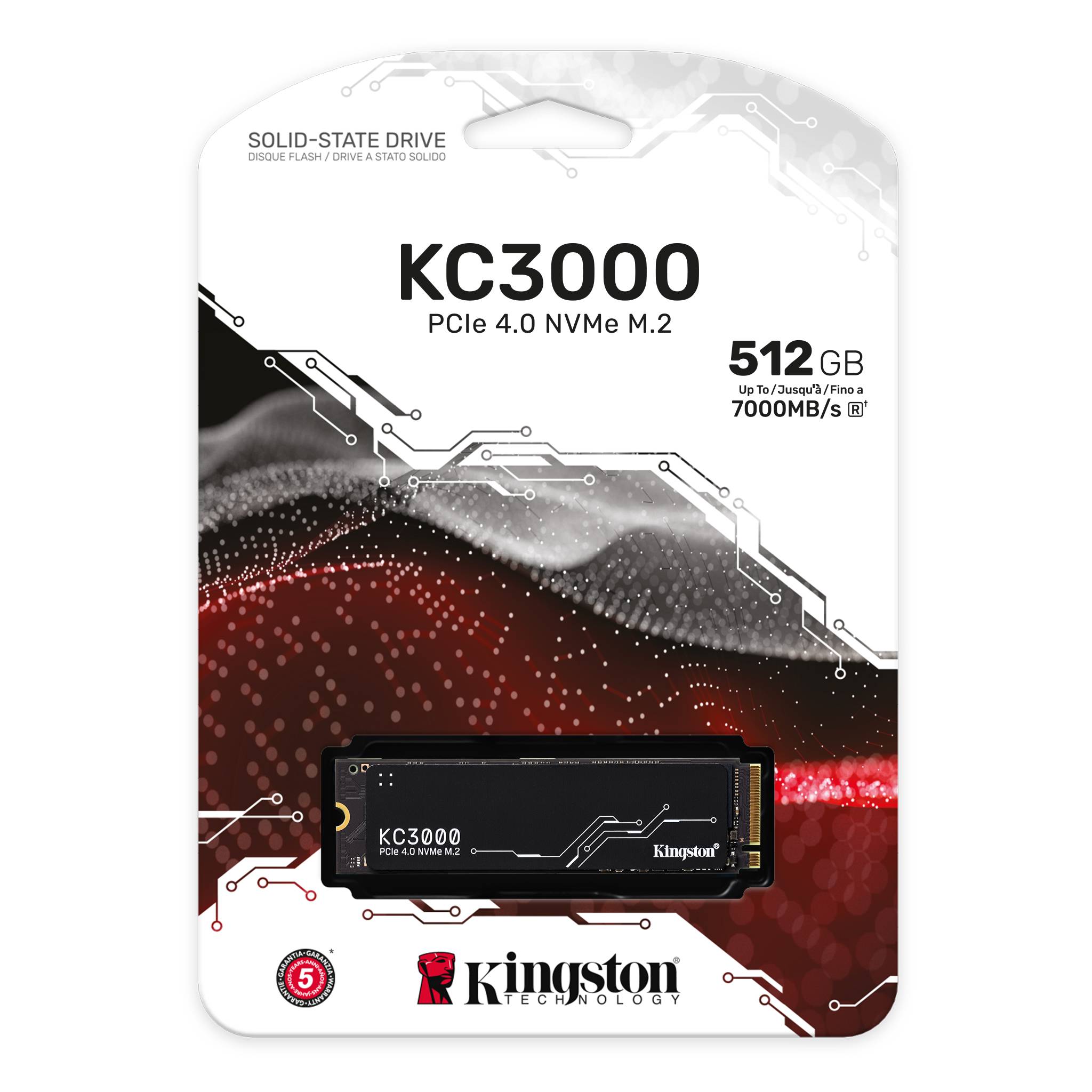 SSD Kingston KC3000 512GB M.2 NVMe PCIe 4.0 7000MB/s