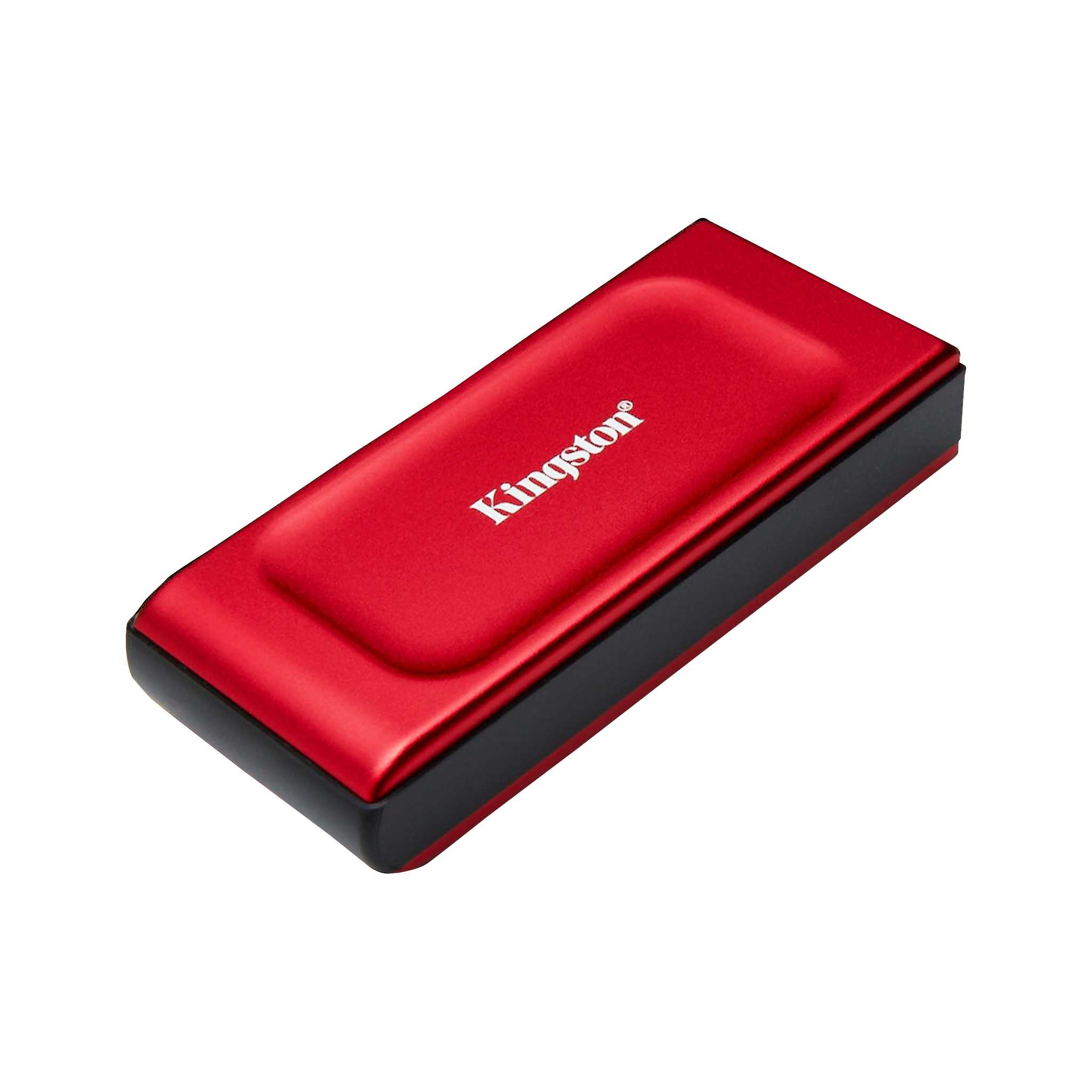 Disco SSD Externo Kingston XS1000 2TB USB 3.2 Gen2 Rojo